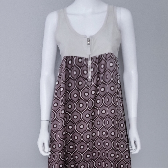 Kristensen du Nord Dress • Print Silk • Babydoll Tent • Zip Top S-M - Picture 4 of 4